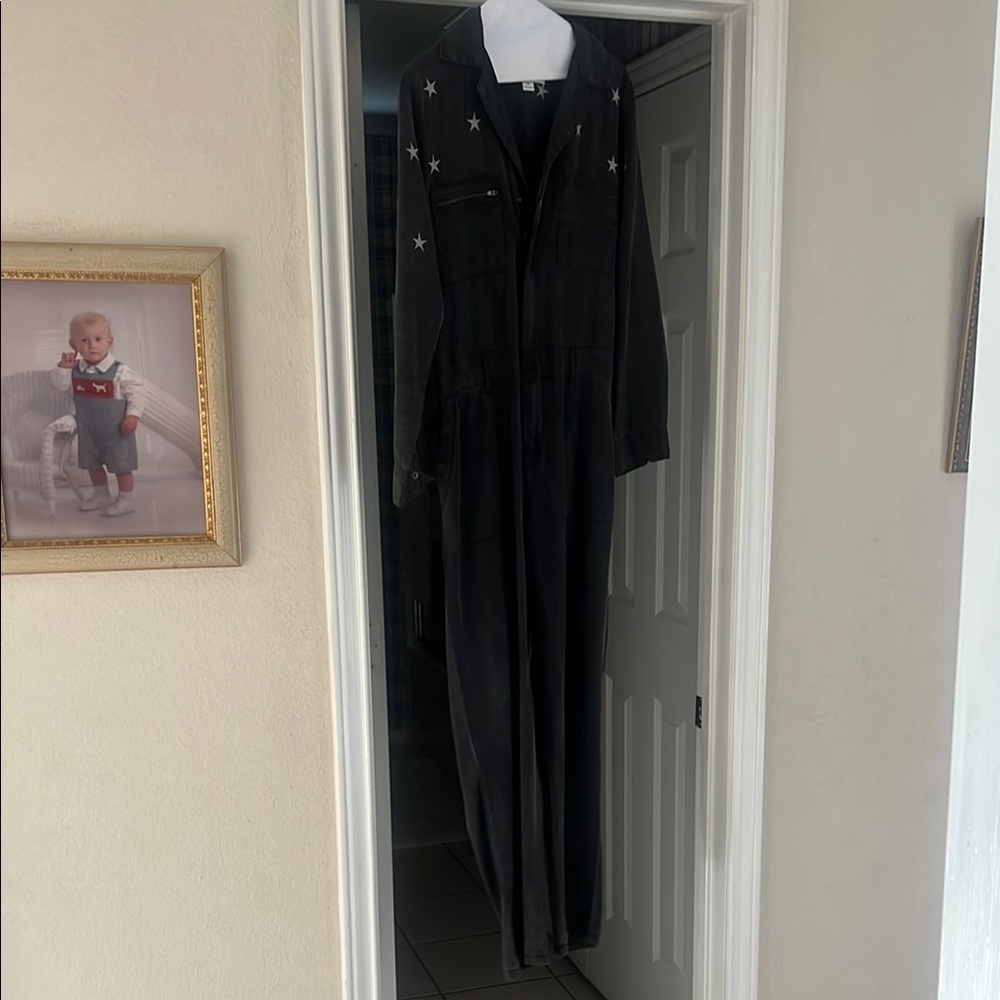 Entro Black Long Sleeve Jumpsuit